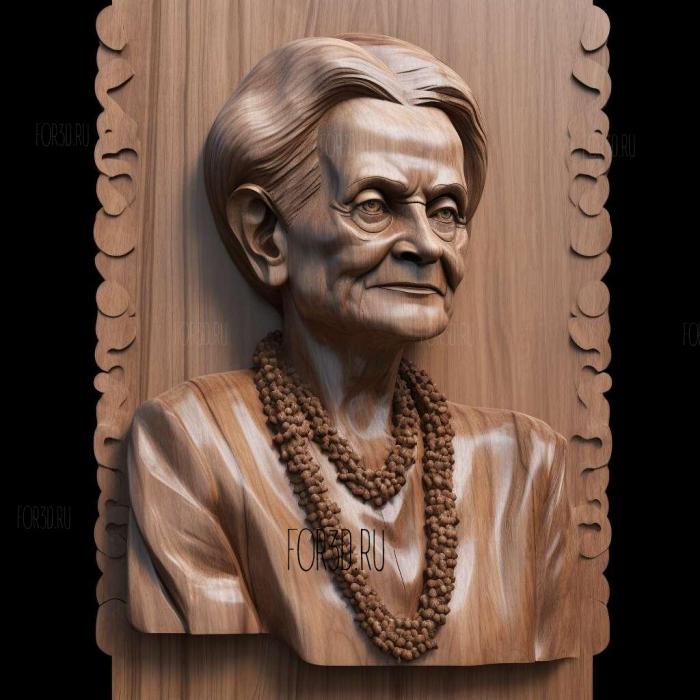 Sonia Gandhi 1 stl model for CNC